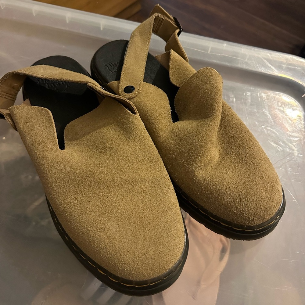 Dr. Martens Suede Sandal in Brown and Black Womens Size 10